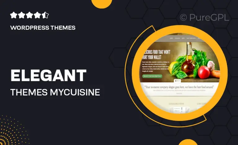 elegant themes mycuisine
