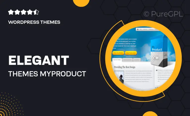 elegant themes myproduct