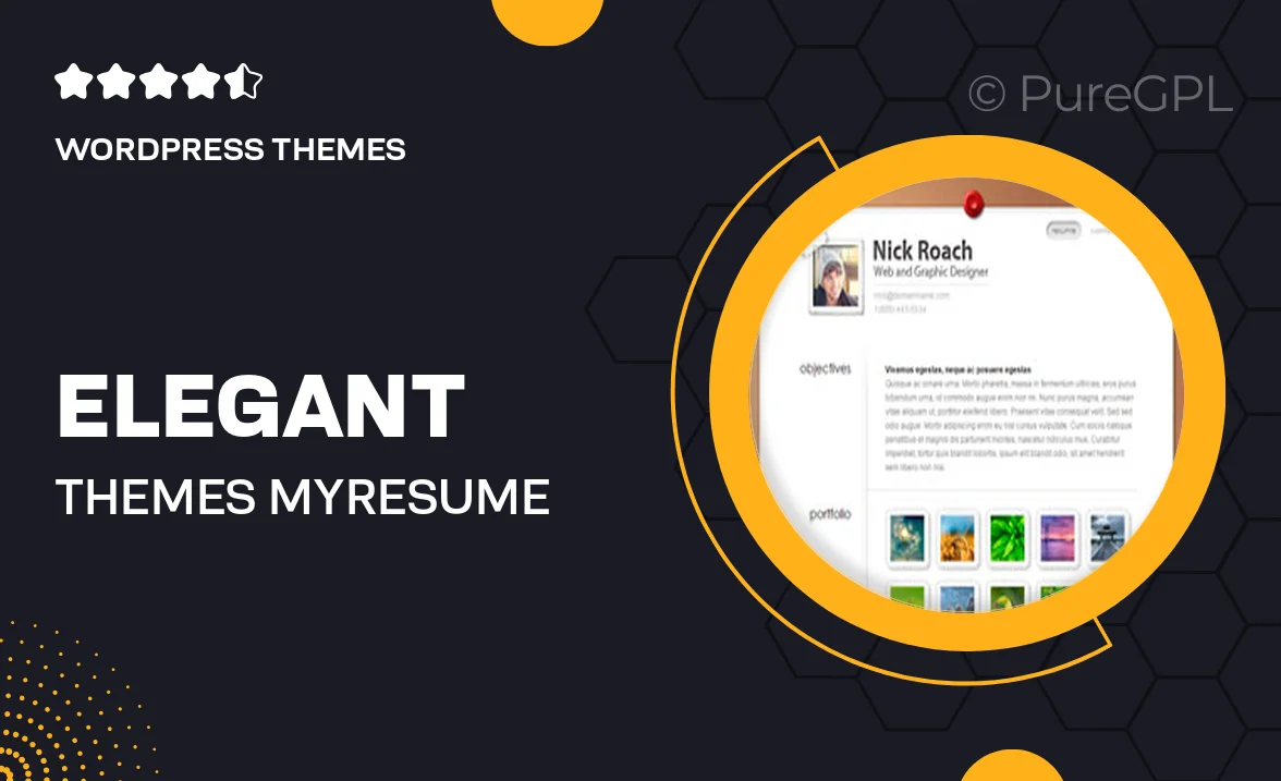 Elegant themes | MyResume