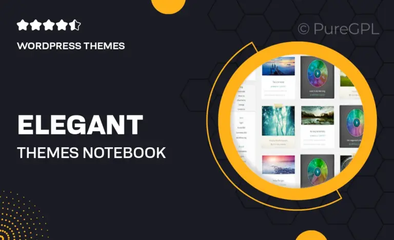 elegant themes notebook