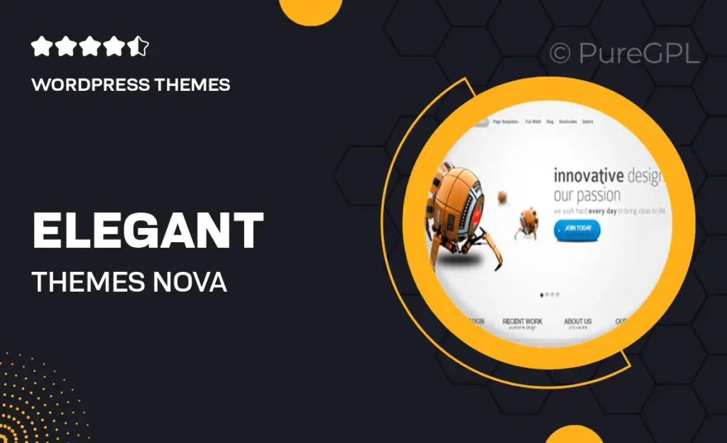 Elegant themes | Nova 40 Elegant themes | Nova