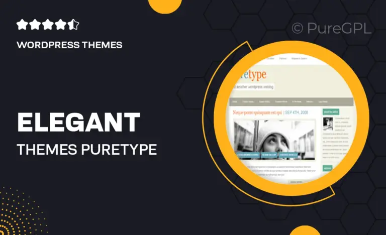 elegant themes puretype