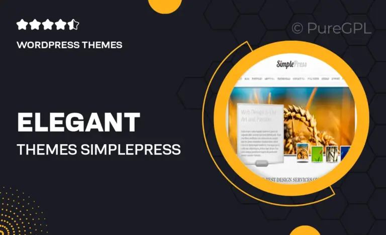 elegant themes simplepress