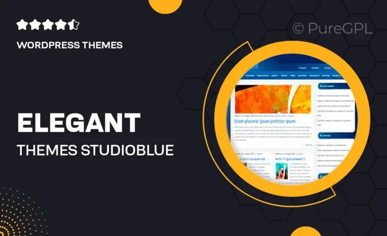 elegant themes studioblue