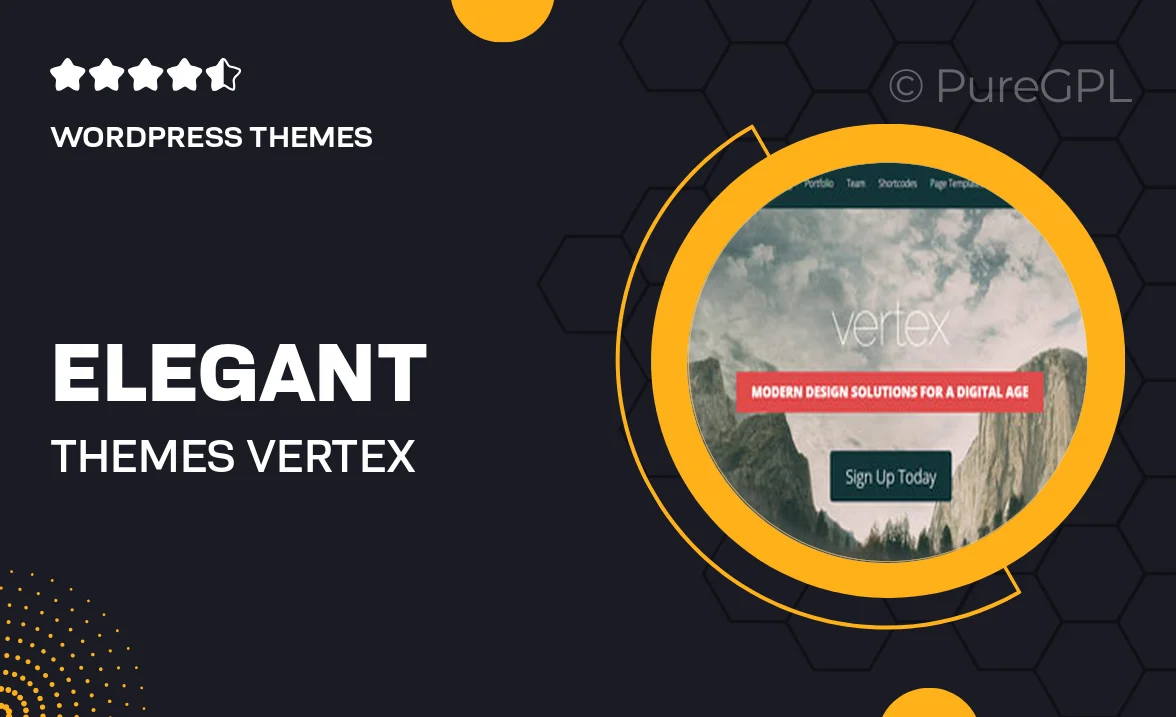 Elegant themes | Vertex