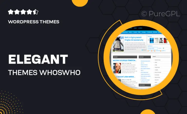 elegant themes whoswho