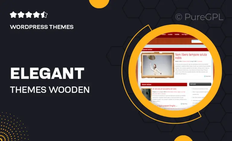 elegant themes wooden