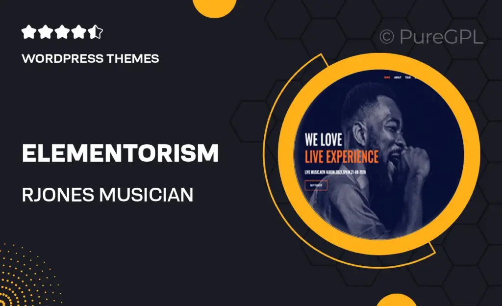 Elementorism | RJones – Musician Starter Kit 13 Elementorism | RJones – Musician Starter Kit
