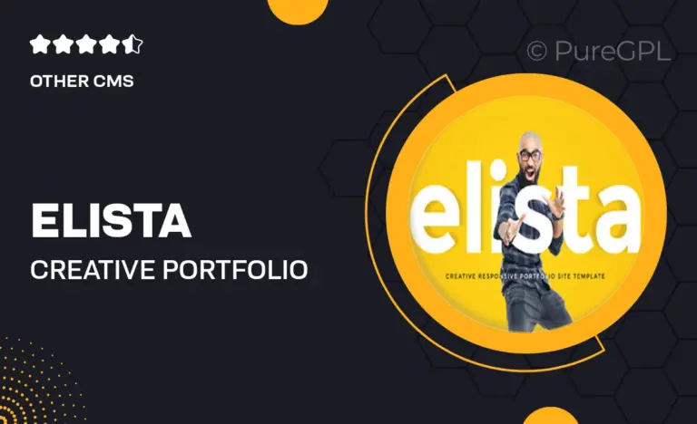 elista creative portfolio muse site template