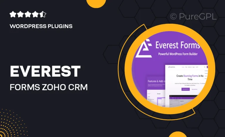 everest forms zoho crm