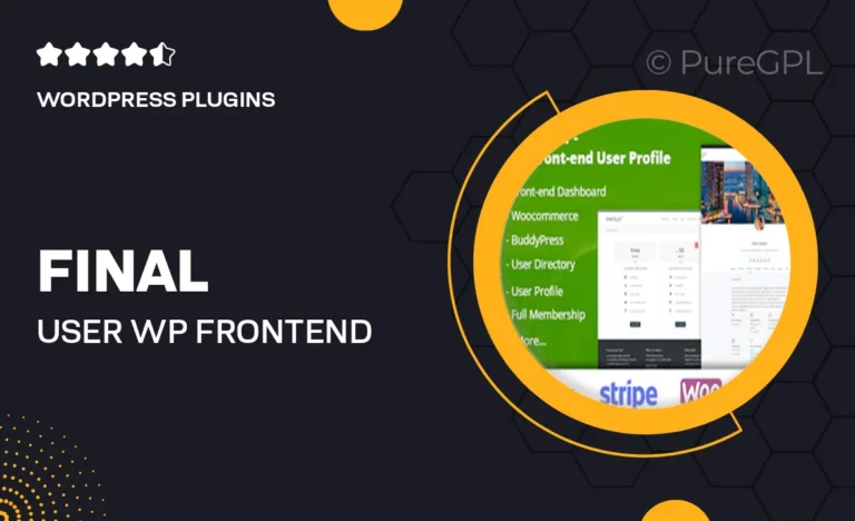 final user wp front end user profiles