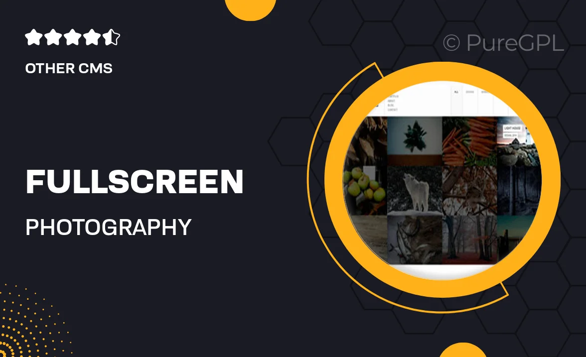 Fullscreen – Photography Portfolio Drupal Theme