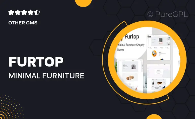 furtop minimal furniture shopify theme