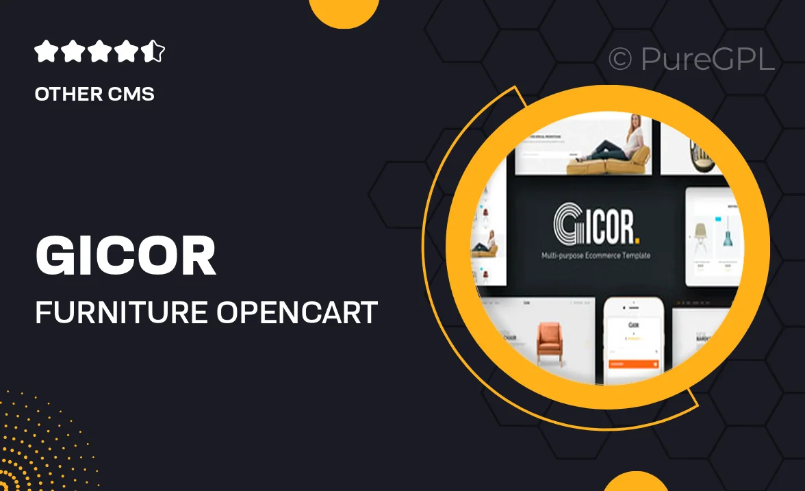 Gicor – Furniture OpenCart Theme