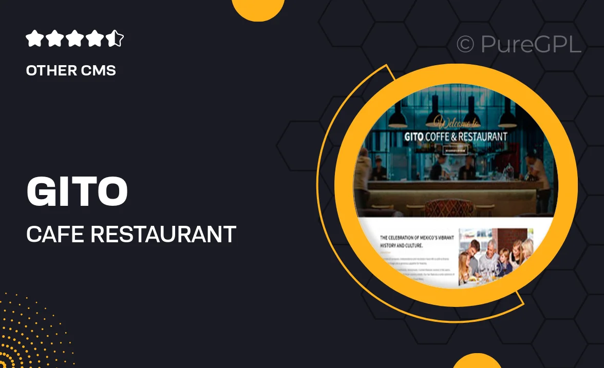 GITO – Cafe & Restaurant Drupal 9 Theme