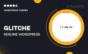 Glitche – Resume WordPress Theme
