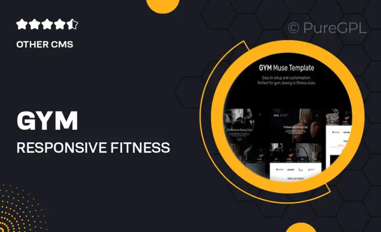 gym responsive fitness and gym muse cc template