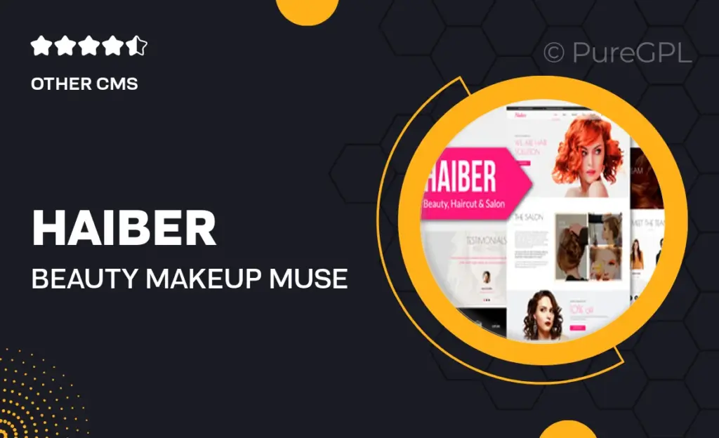 Haiber – Beauty & Make-up Muse Template YR 31 Haiber – Beauty & Make-up Muse Template YR