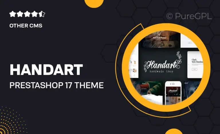 handart prestashop 1 7 theme for handmade artist