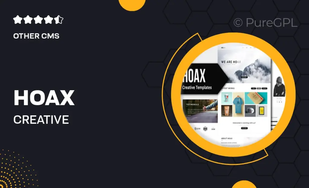 Hoax – Creative Multipurpose Muse Templates YR 47 Hoax – Creative Multipurpose Muse Templates YR