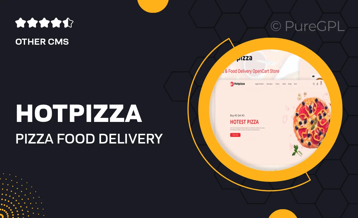 HotPizza – Pizza & Food Delivery OpenCart Store