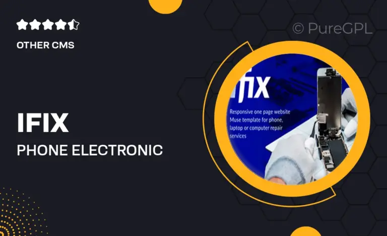 ifix phone electronic repair muse service template