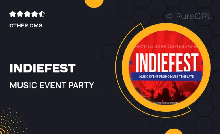 indiefest music event party muse website template