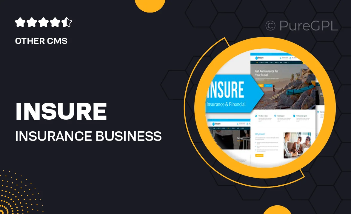 Insure – Insurance, Business Muse Template YR