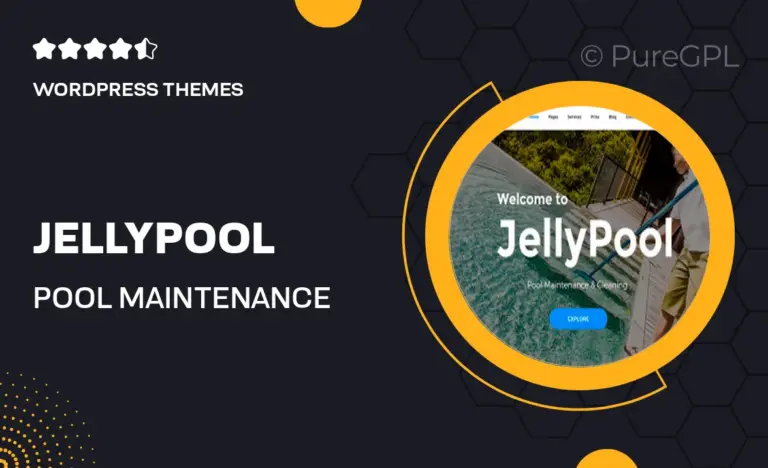 jellypool pool maintenance cleaning wordpress theme