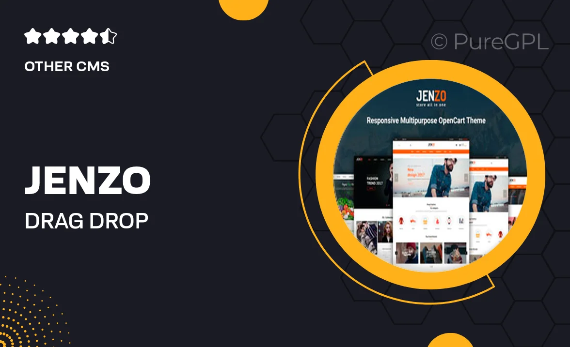 Jenzo – Drag & Drop Multipurpose OpenCart 3 Theme