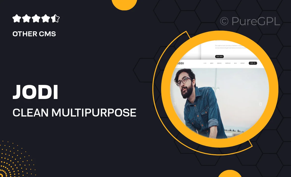 Jodi – Clean Multipurpose Portfolio Muse Template