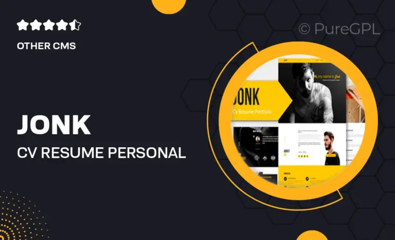 jonk cv resume personal muse template yr