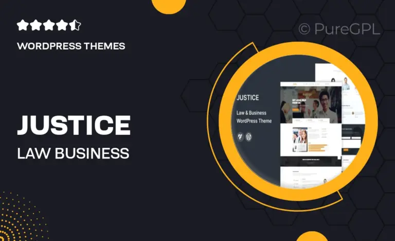 justice law business wordpress theme
