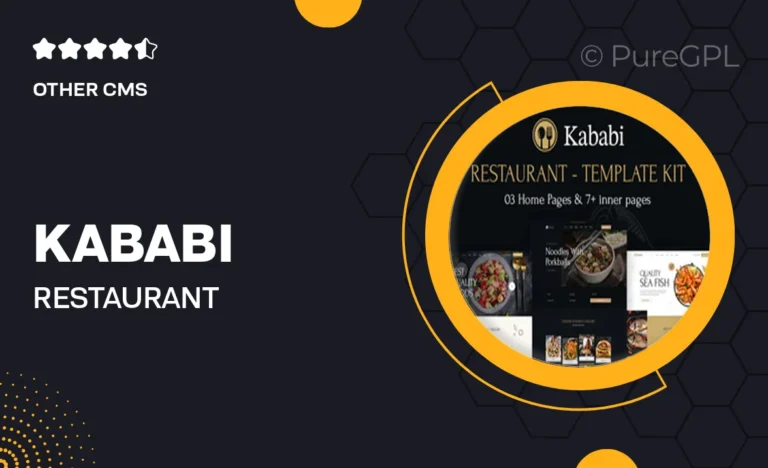 kababi restaurant elementor template kit