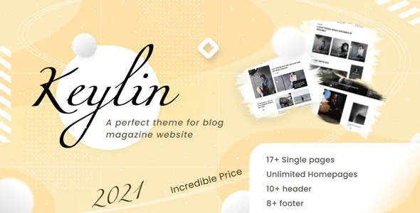 keylin wordpress magazine and blog theme 1