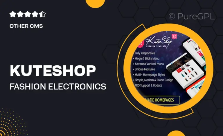 kuteshop fashion electronics marketplace prestashop theme