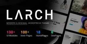 Larch – Responsive Minimal Multipurpose WordPress Theme