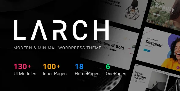 larch responsive minimal multipurpose wordpress theme 1