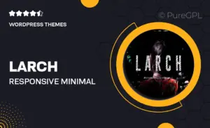 Larch – Responsive Minimal Multipurpose WordPress Theme