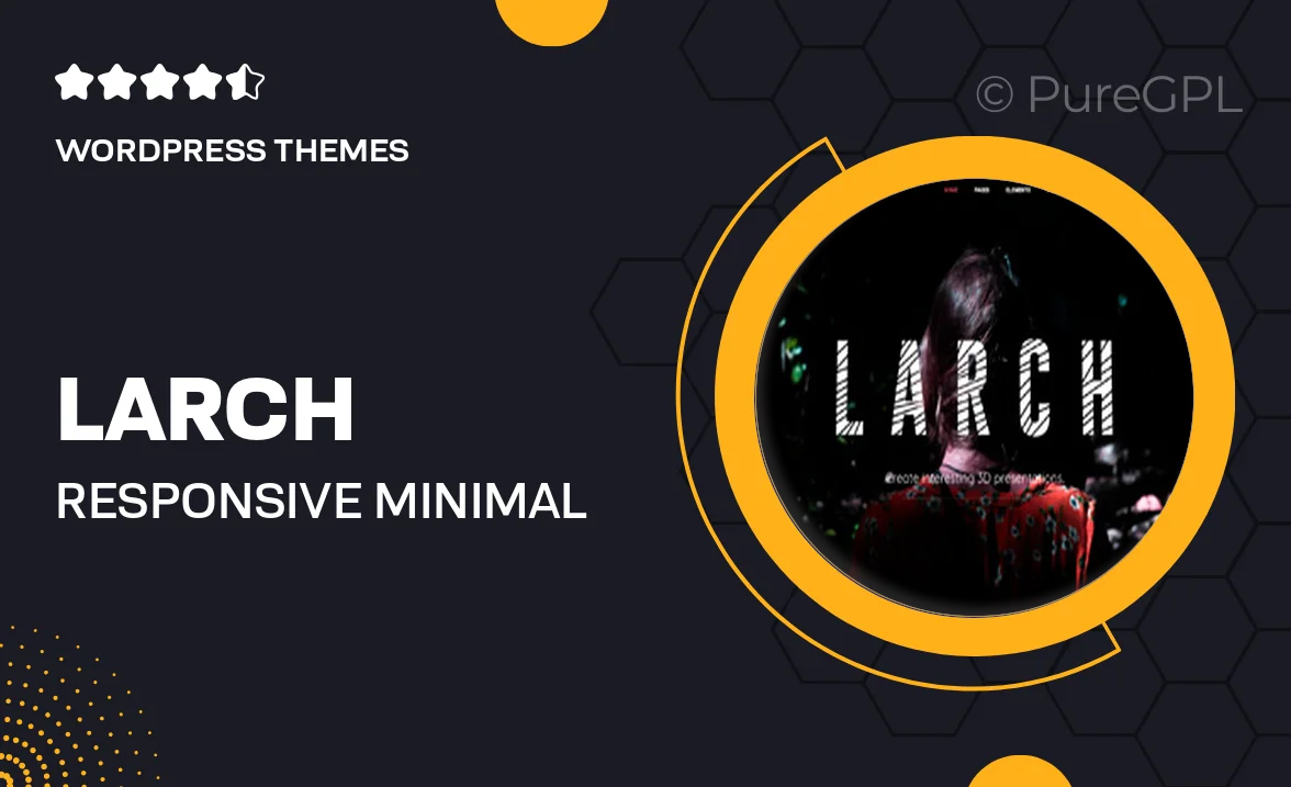 Larch – Responsive Minimal Multipurpose WordPress Theme