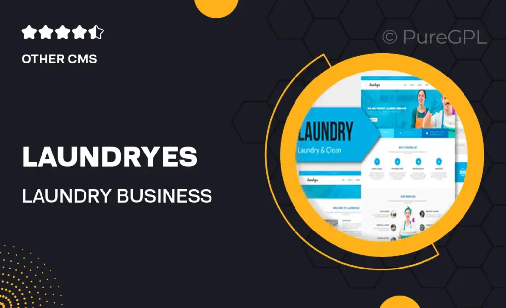 Laundryes – Laundry Business Muse Template YR 39 Laundryes – Laundry Business Muse Template YR