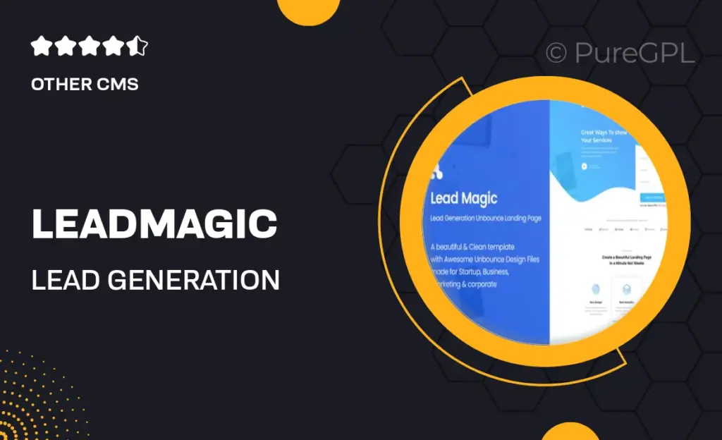 LeadMagic – Lead Generation Unbounce Landing Page Template 2 LeadMagic – Lead Generation Unbounce Landing Page Template
