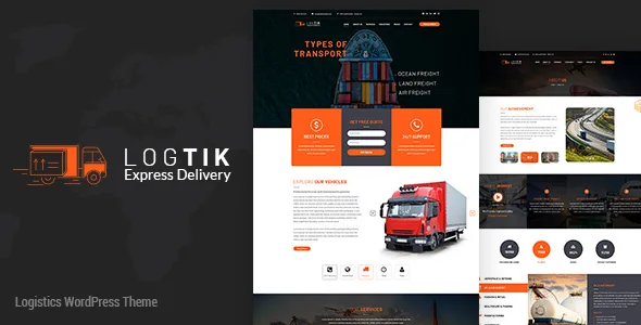 Logtik – WP Logistics, Cargo & Transportation WordPress Theme