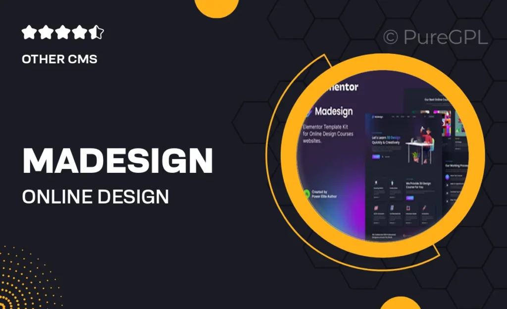 Madesign – Online Design Courses Elementor Template Kit 57 Madesign – Online Design Courses Elementor Template Kit