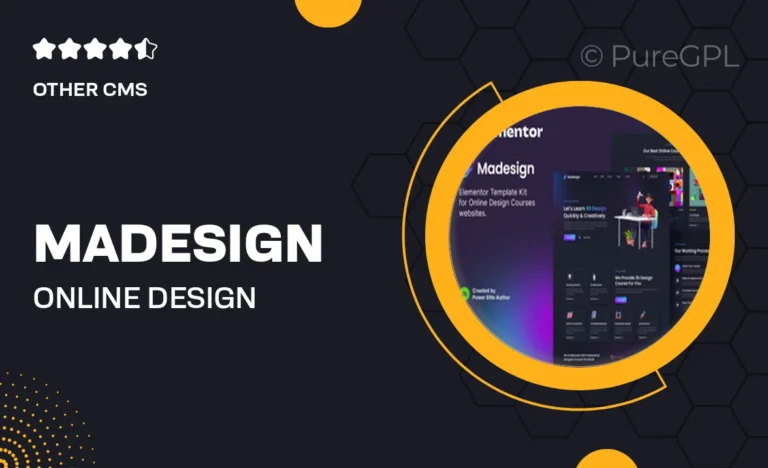 madesign online design courses elementor template kit