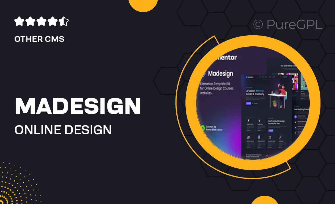 Madesign – Online Design Courses Elementor Template Kit