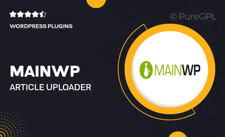 mainwp article uploader extension