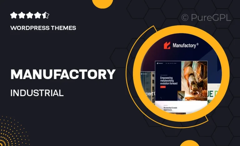manufactory industrial wordpress theme