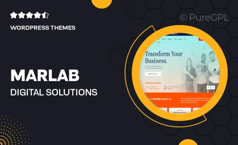 marlab digital solutions wordpress theme