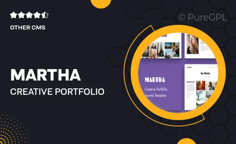 martha creative portfolio joomla 5 template